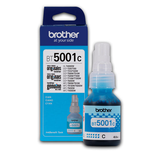 Tinta Brother Bt-5001C Cian 5K Pág. DCP T300 Original
