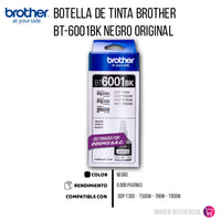 Tinta Brother Bt-6001Bk Black 6K Pág. DCP T300 Original