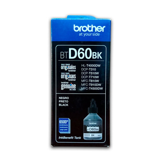 Tinta Brother Btd-60Bk Black 6500 Pág. HL-T4000DW Original