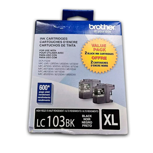 Tinta Brother Lc-103Bk Black 600 Pág. MFC-J4510DW Original
