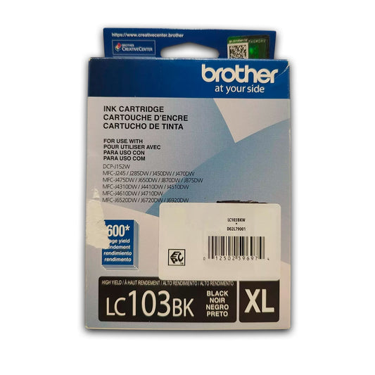 Tinta Brother Lc-103Bk Black 600 Pág. MFC-J4510DW Original