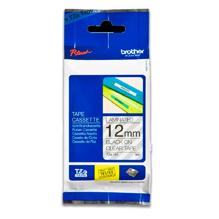 Cinta Brother Tze-S131 12mm x 8,00 M. PT-H110 Original