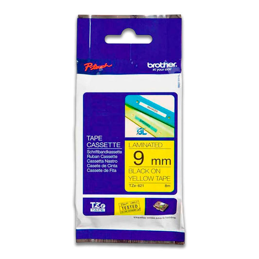 Cinta Brother Tze-S621 9 mm x 8,00 M. PT-H110 Original