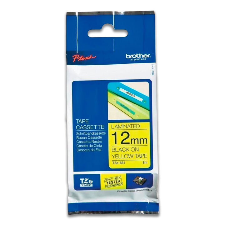 Cinta Brother Tze-S631 12mm x 8,00 M. PT-H110 Original