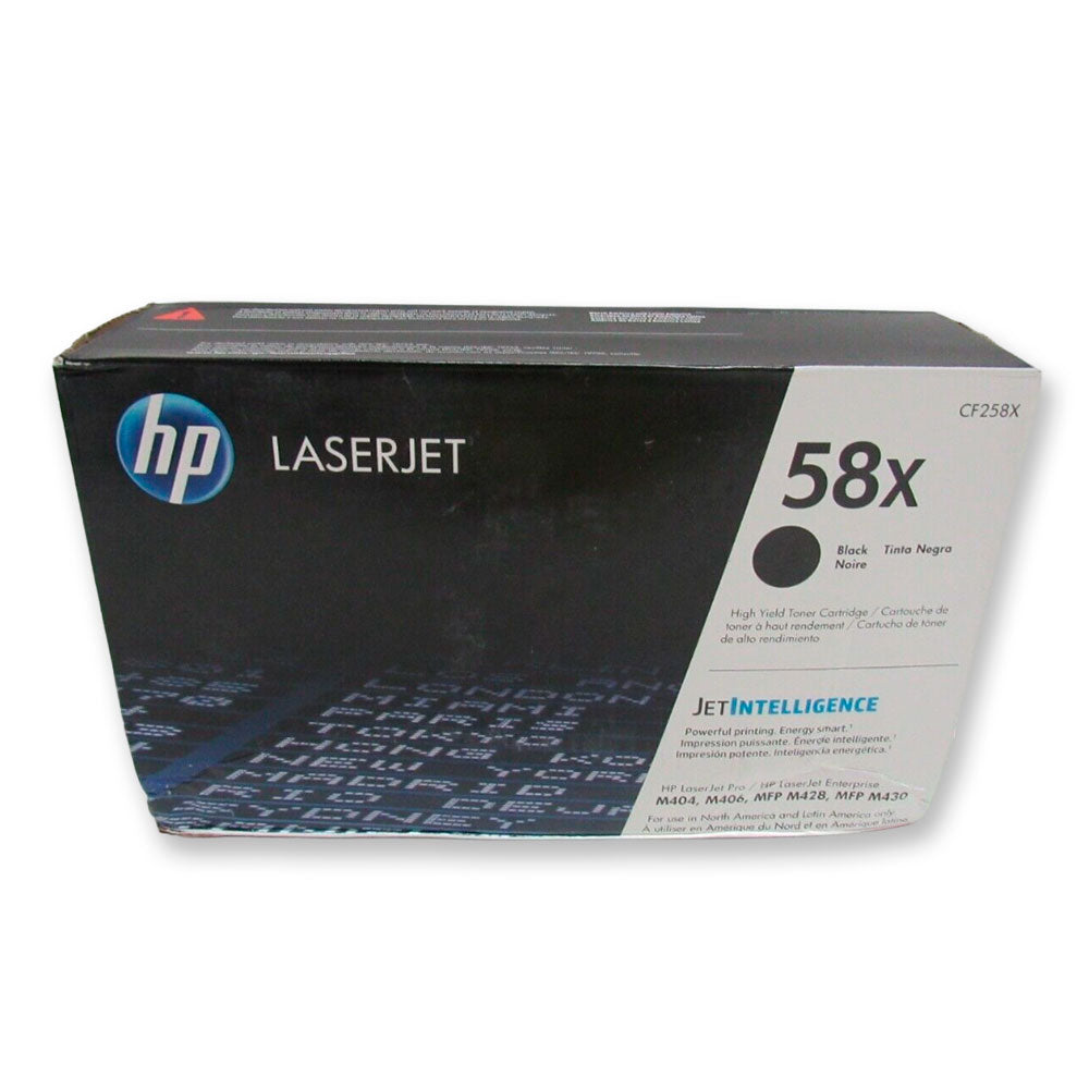 Toner HP 58X Negro CF258X 10K Pág. m428fdw Original