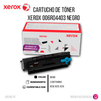 Toner Xerox 006R04403 Negro 3K Pág. B230 Original