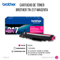 Toner Brother TN217M Magenta 2,300 Pág. HL-L3210CW Original