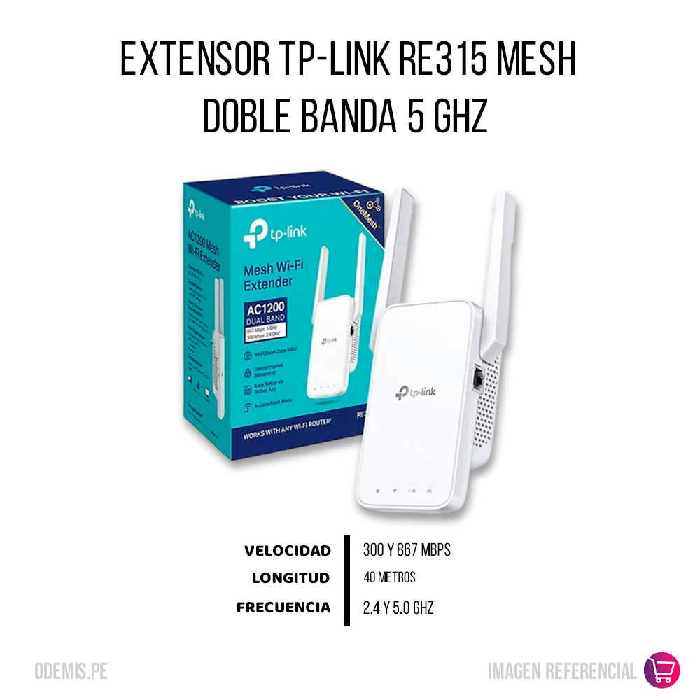 Extensor Tp-Link Re315 2,4GHz & 5GHz Original