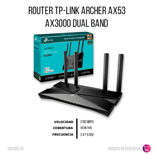 Router TP-Link AX53 Ax3000 Wi-Fi 6 Dual Band Exclusivo