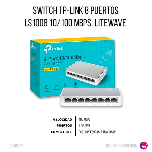 Switch TP-Link LS1008 8 Puertos Original