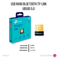 Adaptador Nano UB500 USB 5.0 Bluetooth calidad