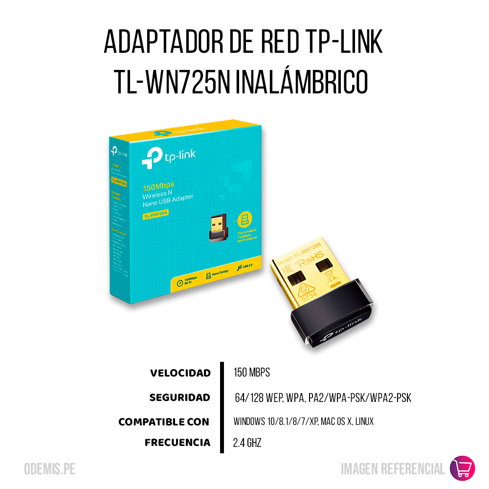 Adaptador de red TP-Link TL-WN725N Calidad