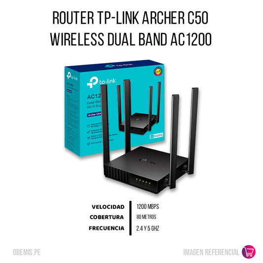Router TP-Link C50 5 GHz: 867 Mbps Original
