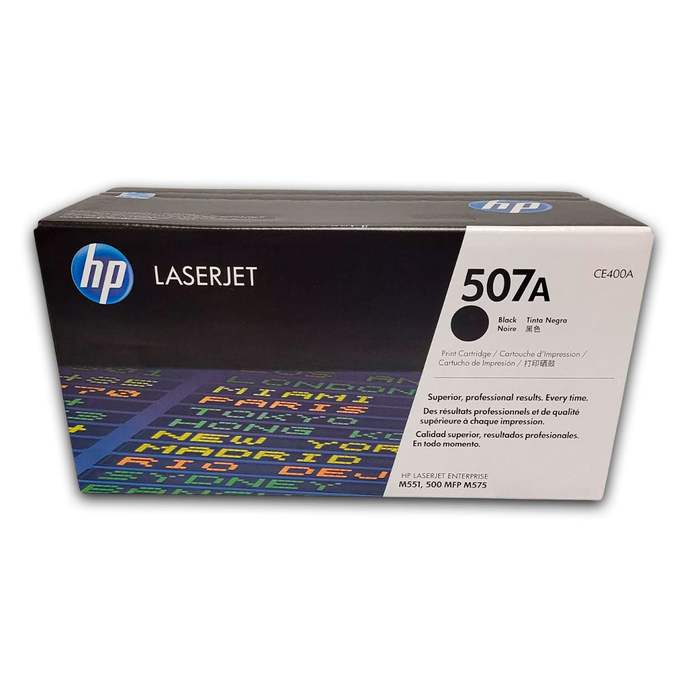 Toner Hp 507A Negro Ce400A 55K Pág. M551dn Original