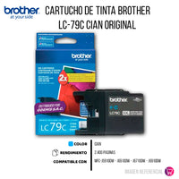 Tinta Brother LC79C Cian 1.2K Pág. J5910-J6510 Original
