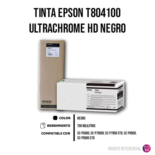 Tinta Epson T804100 Photo Negro 700 ml P7000, P9000 Original