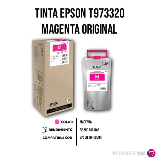 Tinta Epson T973320 Magenta 22.5K Pág. WF-C869R Original