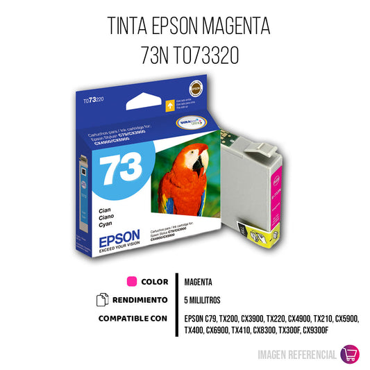 Tinta Epson T073320 Magenta 5ml C79, CX3900 Original