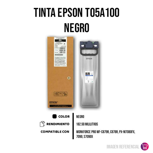 Tinta Epson T05A100 Negro 373ml C878R, C879R Original
