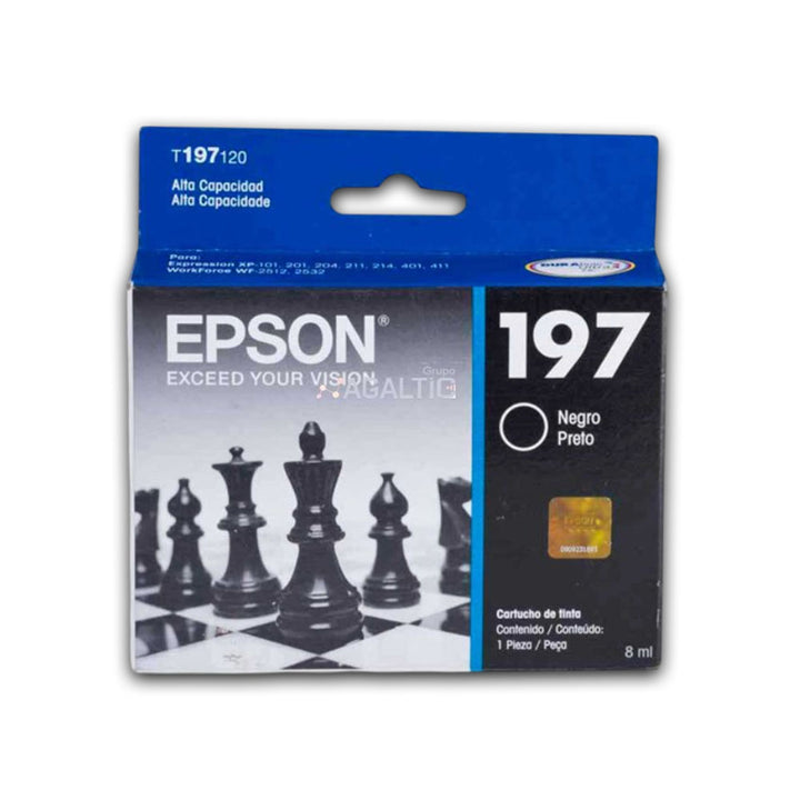 Tinta Epson T197120 Negro 8 ml XP-401, WF-2512 Original