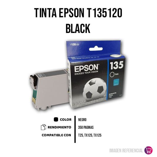Tinta Epson T135120 Negro 5ml. T25, TX125 Original