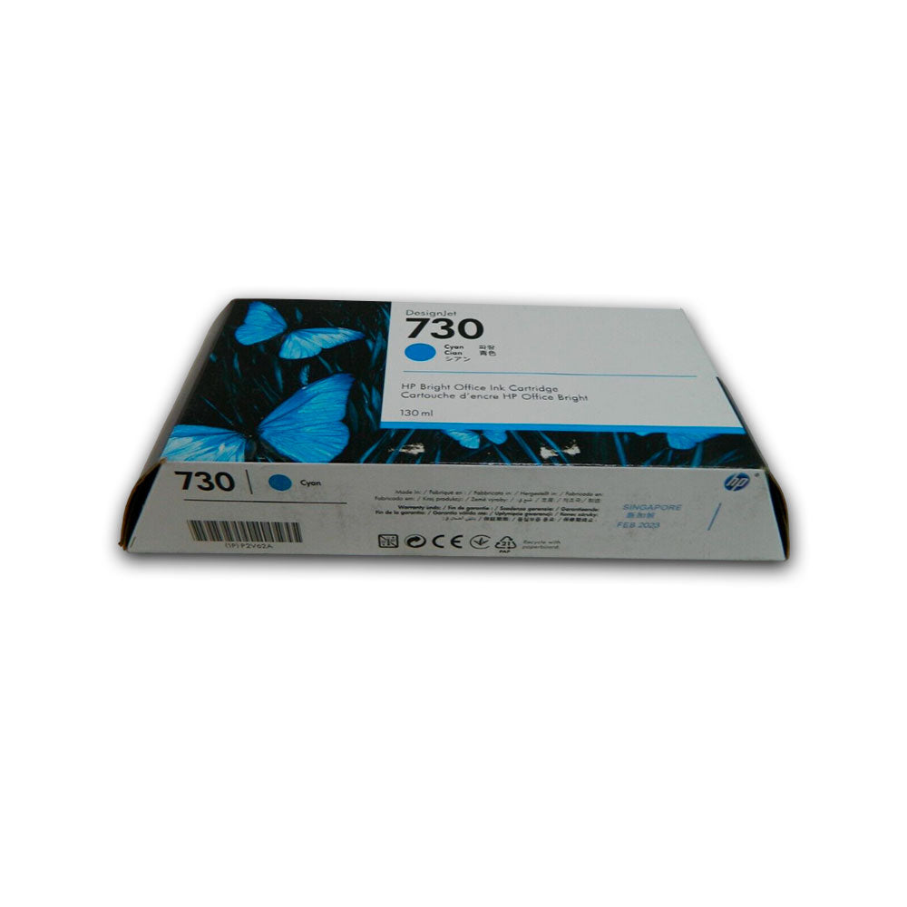 Tinta HP 730 Cyan P2V62A 130ml T1600, T1600dr Original