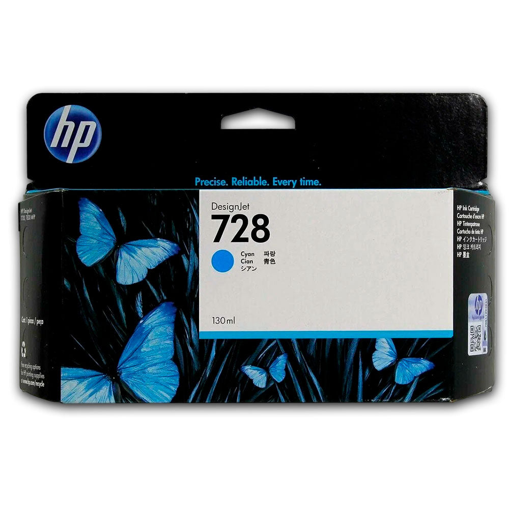Tinta HP 728 Cian F9J67A 130ml T730, T830 Original