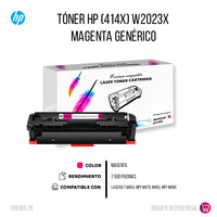 Toner HP 414X Magenta W2023X 6,000 Pág. M454 Compatible