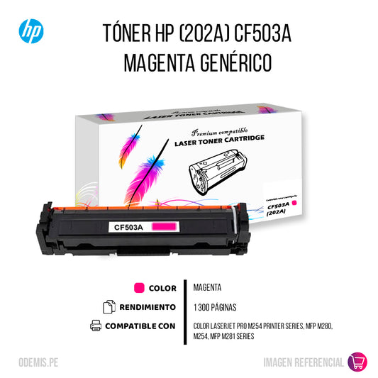 Toner Hp CF503A (202A) Magenta Compatible