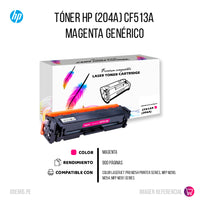 Toner Hp CF513A (204A) Magenta Compatible