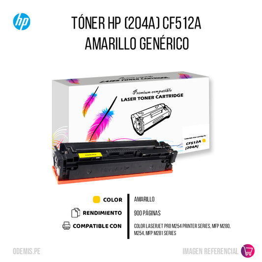 Toner Hp CF512A (204A) Yellow Compatible