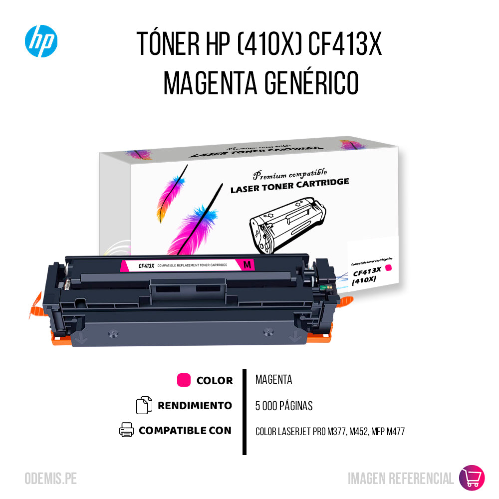 Toner Hp CF413X (410X) Magenta Compatible