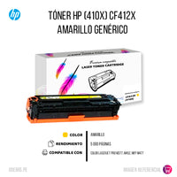 Toner Hp CF412X (410X) Yellow Compatible
