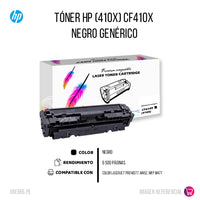 Toner HP 410X Negro CF410X 6,500 Pág. M452 Compatible