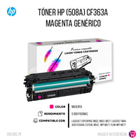 Toner Hp CF363A (508A) Magenta Compatible