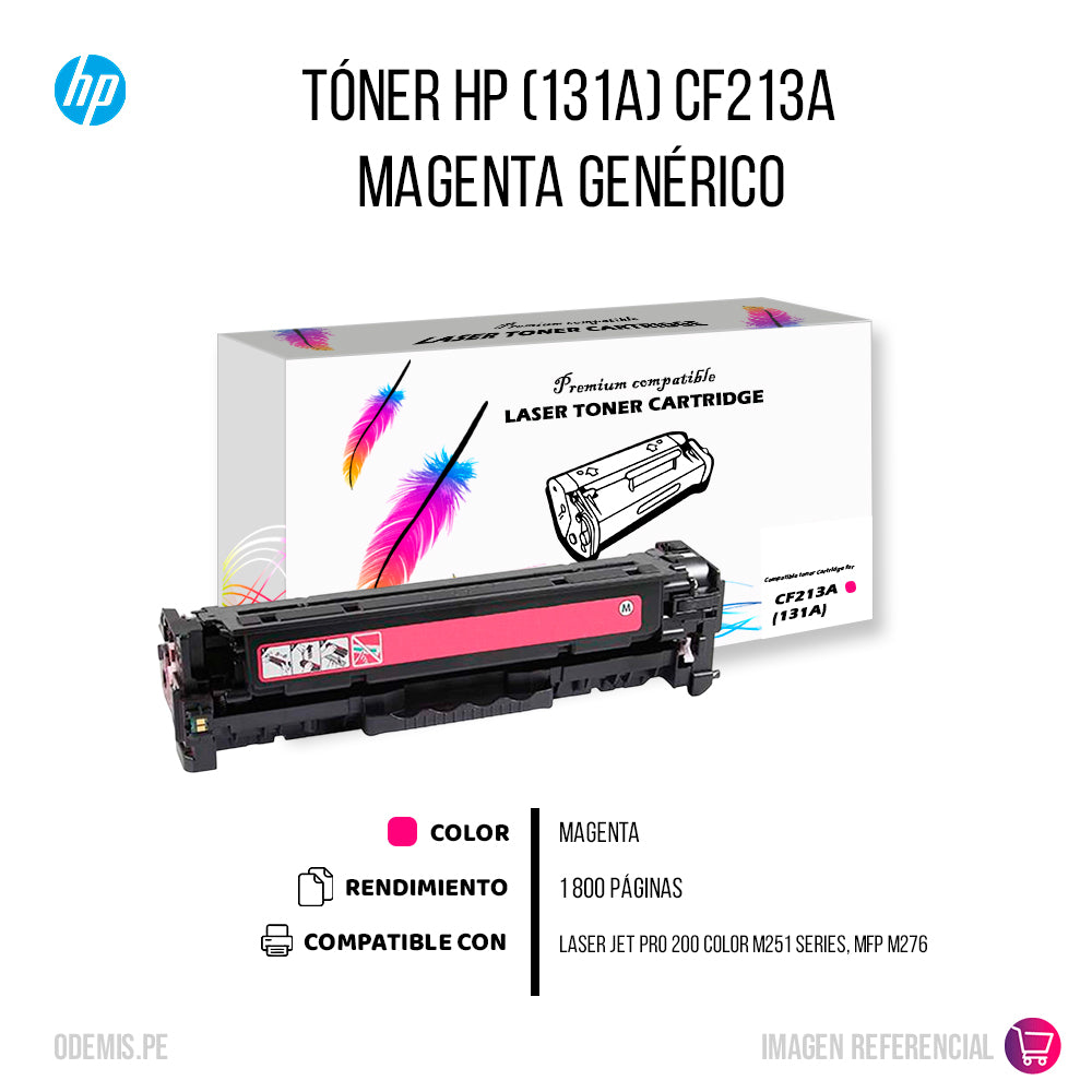 Toner HP 131A Magenta CF213A 1.6K M251 Compatible