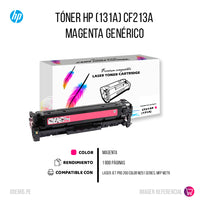 Toner HP 131A Magenta CF213A 1.6K M251 Compatible