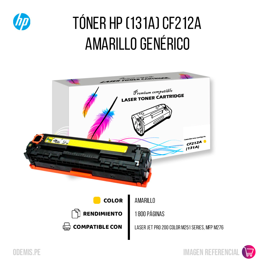 Toner HP 131A Yellow CF212A 1.6K M251 Compatible