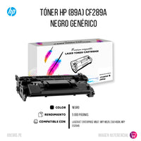 Toner HP 89A Black CF289A 5K Pág. M507 Chip Compatible