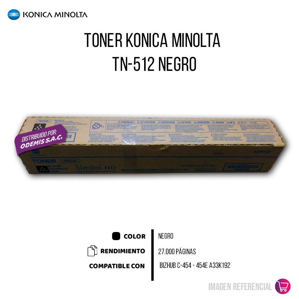Toner Konica Minolta TN-512K Negro