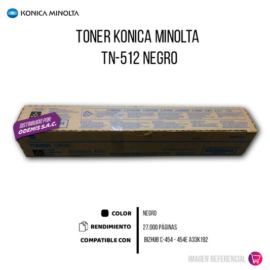 Toner Konica Minolta TN-512K Negro