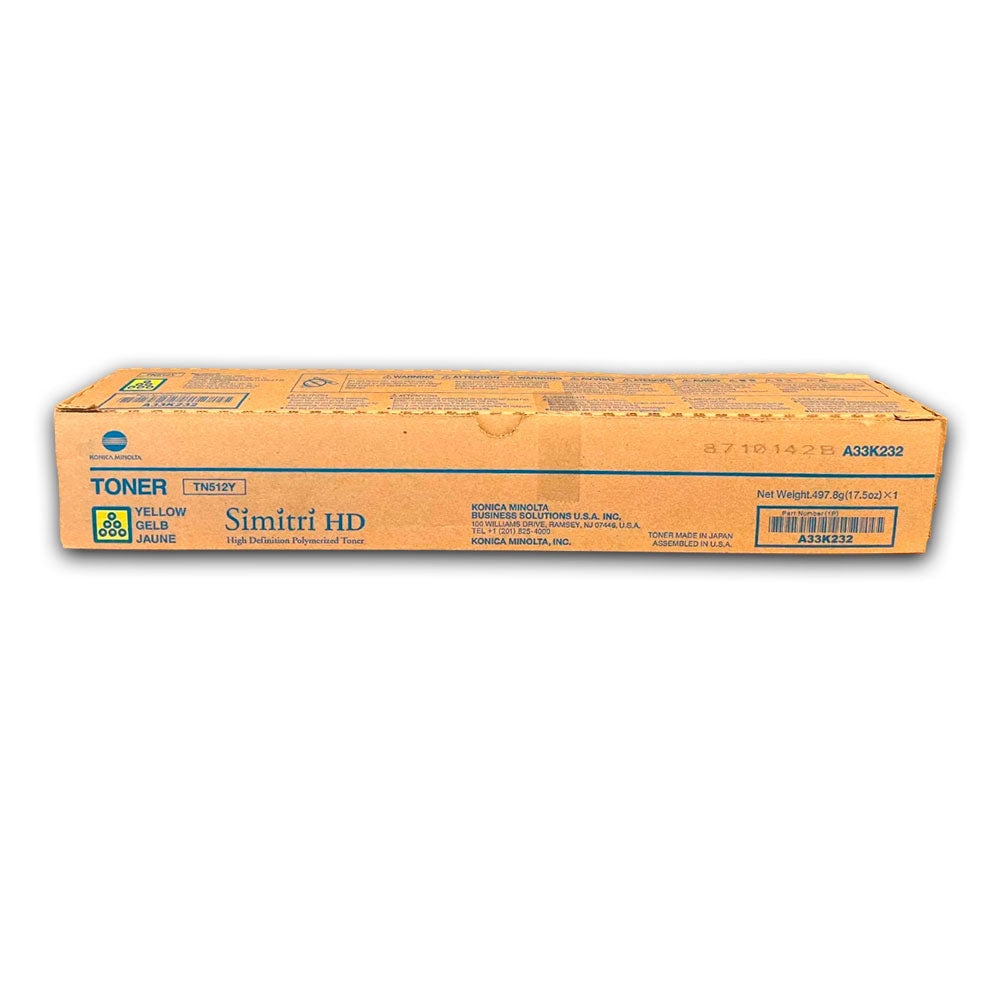Toner Konica Minolta TN-512Y Yellow 26K Pág. C258 Original