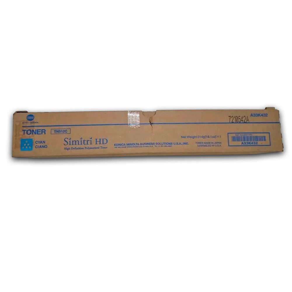 Toner Konica Minolta TN-512C Cyan 26K Pág. C258 Original