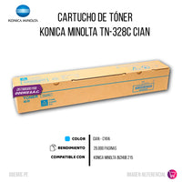 Toner Konica Minolta TN-328C Cyan 28K Pág. C250i Original