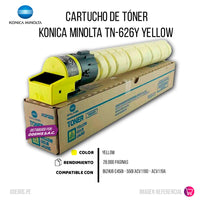 Toner Konica Minolta TN-626Y Yellow 28K Pág. C250i Original