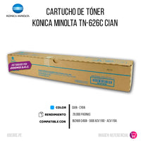 Toner Konica Minolta TN-626C Cyan 28K Pág. C250i Original