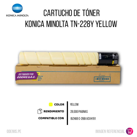 Toner Konica Minolta TN-228Y Yellow 28K Pág. C226i Original