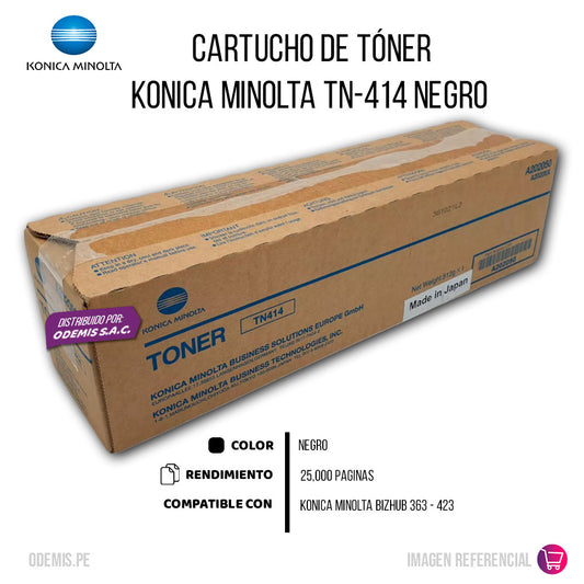 Toner Konica Minolta TN-414 Negro