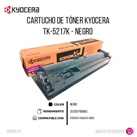 Toner Kyocera TK-5217K Negro 20K Pág. 406CI Original