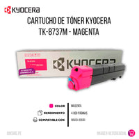 Toner Kyocera TK-8737M Magenta 40K Pág. 8052ci Original